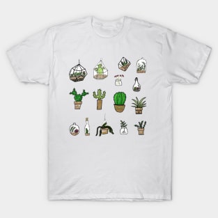 Terrarium and Cactus T-Shirt